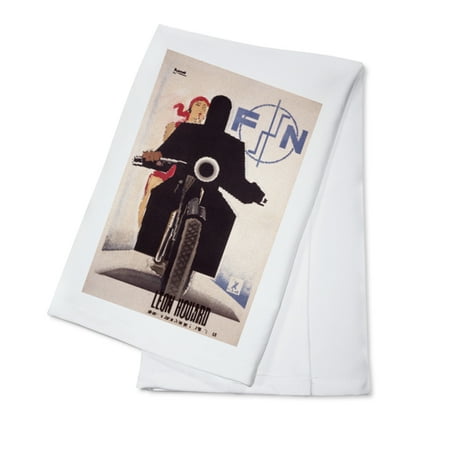 Fine Italian Linen - Fabrique Nationale Vintage Poster (artist: Nizzoli) Italy c. 1925 (100% Cotton Kitchen Towel)