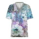 thumbnail image 4 of Camisetas de Cuello en V para las Mujeres Más Talla Impresa de Verano, Suelta Casual Camiseta de Manga Corta para Todas las Estaciones, 4 of 4