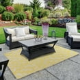 thumbnail image 2 of Northlight 4' x 6' Yellow and White Floral Rectangular Outdoor Area Rug, 2 of 4