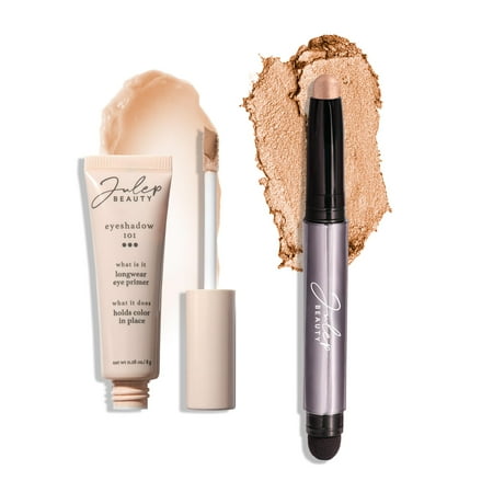 Julep Eyeshadow 101 Longwear Primer And Champagne Shimmer Eyeshadow Stick Duo Set