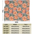 thumbnail image 6 of Autumn Pumpkins with Black and White Gingham Throw Blanket Super Soft Lightweight Thanksgiving Day Flannel Blanket for Sofa Couch Bed,Ultra Warm Cozy Blankets for All Seasons 60"X50", 6 of 6
