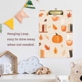 thumbnail image 4 of FORMRS Acrylic Clipboard with Low Profile Clip Standard A4 Letter Size, 12.5" x 9", Beige Fall Acorns Pattern, 4 of 8