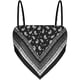 thumbnail image 4 of Corbata con estampado personalizado para mujer, camisola de satén negro, Tops, chaleco con tirantes Pompotops  lopia995209, 4 of 5