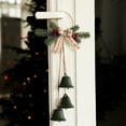 thumbnail image 2 of CuiLiyq Christmas Jingle Bell Door Hanger with Bowtie, 16.9" Festive Front Door Handle Decor with Real Bell Sound, Holiday Entryway Decor for Fireplace Christmas Tree Wreath (Green), 2 of 6