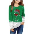 thumbnail image 1 of Sweat à Capuche Surdimensionné pour Enfants, Chandails en Molleton à Capuche avec Poches pour Adolescentes, Manches Longues, Fermeture Éclair, Automne et Hiver, Imprimé Rond, Vert, 3-4 Ans, 1 of 3