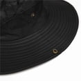 thumbnail image 4 of QSAWXQZ Unisex Quick Dry Wide Brim Boonie Cap UV Protection Sun Hat with Side Mesh Vents and Chin Toggle for Walking and Beach Holidays Black M, 4 of 6