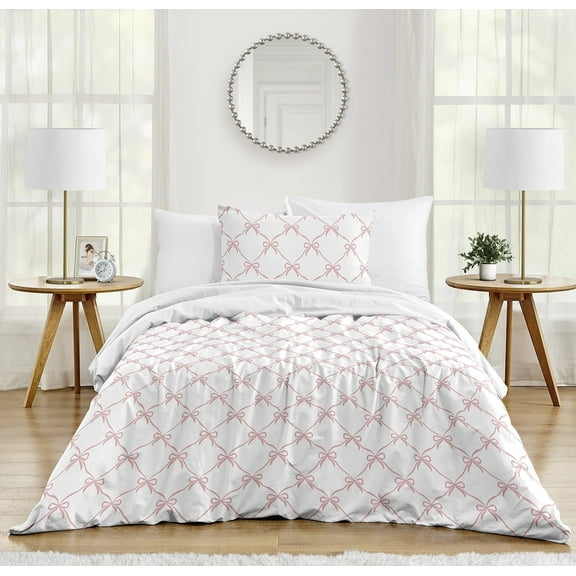 Sweet Jojo Designs Ballerina and Ballet Bows Girl Twin Bed Comforter Bedding Set 2 Piece
