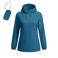 thumbnail image 6 of Sheghy Womens Hooded Waterproof Zip‑Up Raincoat‑Style Windbreaker for Everyday Urban Wear, 6 of 6