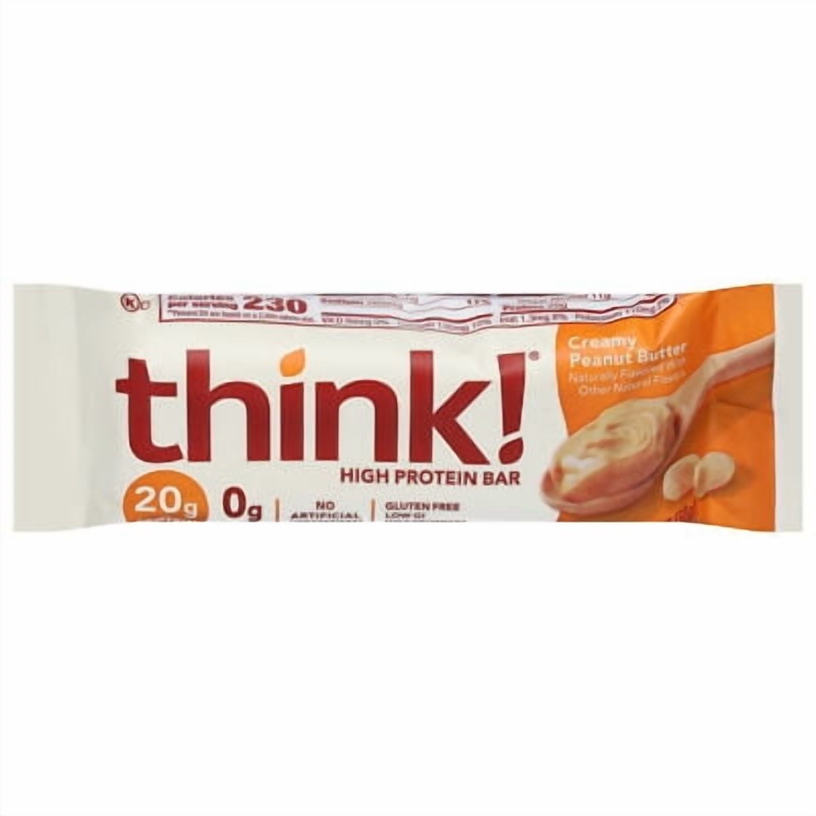 Think Thin Thin Bar, Crmy Peanut Butter, 2.10-Ounce (Pack of 10) (Value Bulk Multi-Pack)