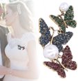 thumbnail image 3 of Broche Pin Insignias Abrigo Boutonniere Ropa Exquisita Diamante Mariposa Temperamento Diamante Solapa ANGGREK Otros, 3 of 8