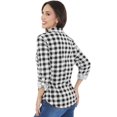 thumbnail image 2 of Camisa Devendi De Cuadros Manga Larga de Mujer Devendi Denim Co. 221-66, 2 of 3