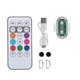 thumbnail image 1 of Guardoinrt Motorcycle Flashing LED Lights Motorcycle Tail Light Warning Light 10M IR Remote Control Durable 1 Light +1 IR Remote, 1 of 6