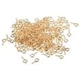 thumbnail image 1 of 300uds Pequeño Tornillo Ojo Pasadores Ganchos Mini Ojales Tornillos Roscados, 5x10x1,2mm Autorroscante Tornillo para Joyería Fabricación Accesorios Bricolaje Artesanía, Claro Oro, 1 of 5