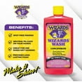 thumbnail image 2 of Wizards Car Wash - Super Concentrated Car Wash Soap - No Salt Biodegradable Car Wash Soap With Thick Foam - Exterior Care Products For Marine Use - Foam Cannon Soap For Car Washing Supplies - 16 oz, 2 of 7