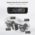 thumbnail image 3 of Tire Pressure Monitoring System, Wireless Solar Tire Pressure Monitor System With LCD Display, Voice Function, 6 Alarm Modes And 4 Internal Sensors, Real-time Display Tire Pressure, 3 of 7