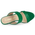 thumbnail image 4 of BLISSFUL STEP Women's Open Toe Stiletto Slide Heeled Sandals, 4 of 5