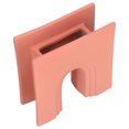 thumbnail image 3 of Jarrones de cerámica para flores, floreros geométricos de color naranja para decoración, jarrones de cerámica de alto rendimiento, 3 of 12