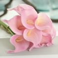 thumbnail image 6 of Dusknt Clearance Sale! Calla Lily Artificial Decoration Flowers Single Color 10Pc Pink 10Pc Artificial Flower Latex Real Bridal Wedding Bouquet Home Decoration, 10Pc Artificial Flowers, 6 of 7
