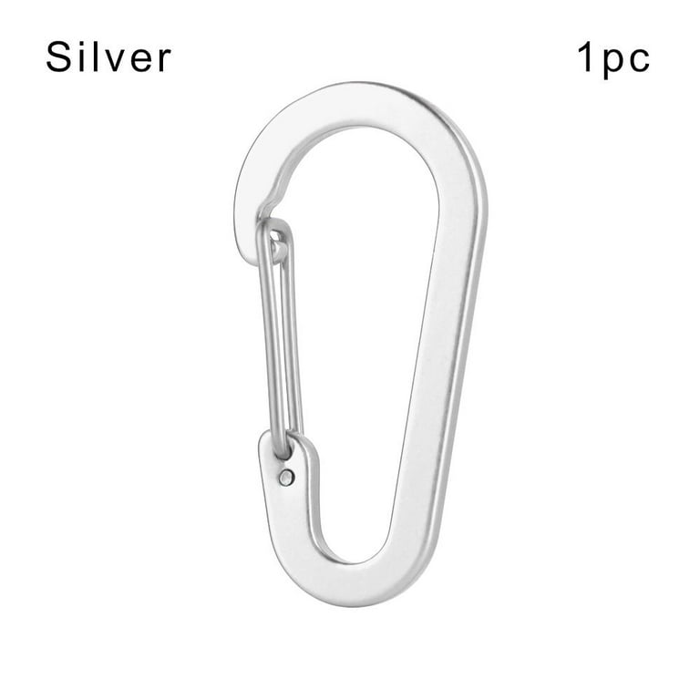1/2/5pcs Aluminum Alloy Multi Tool Outdoor Hook Fishing Acessories Camping  Lock Buckle Fishing Small Carabiner Climbing Snap Clip Keychain Clips
