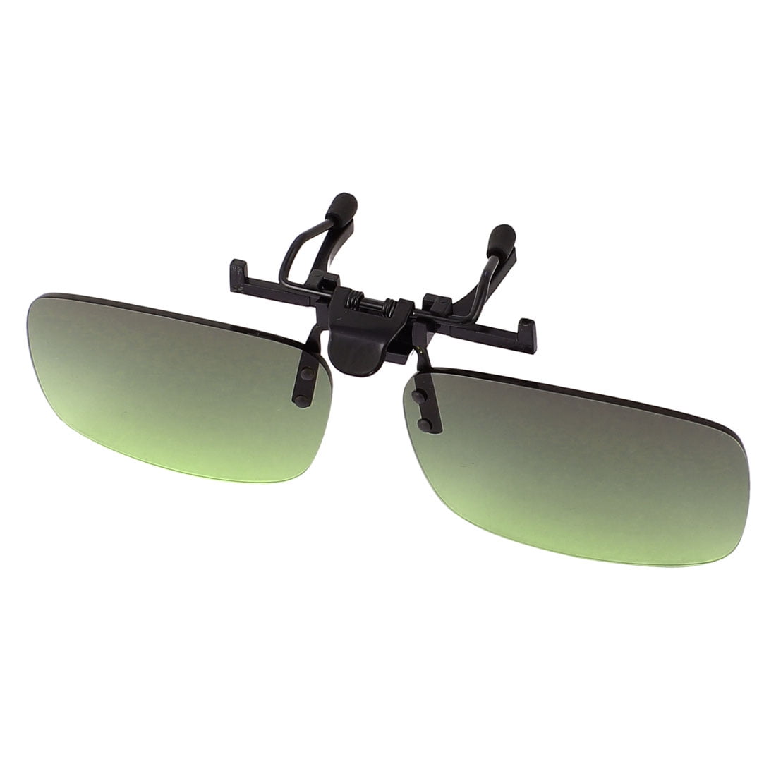 Green Lens Rimless Anti Glare Clip On Driving Sunglasses Eyeglasses 126