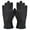 A_Black, variant on Plush Five-Finger Gloves, Tough Outdoors Fleece Gloves, Home and Kitchen, 1 Pair of Fleece Five-Finger Gloves, By Meiiso