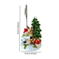 thumbnail image 5 of Decoración navideña, adorno de escritorio, coleccionable, artesanía, figura de de Navidad, estatua de Navidad para fiesta, hogar, dormitorio, 5 of 5