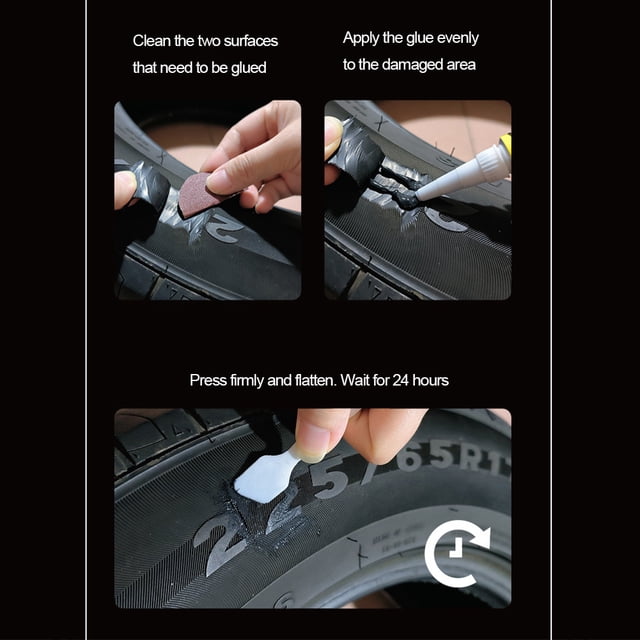 Pegamento Reparador De Neumáticos Sellador de neumáticos de coche Agente de parcheo de llanta suave para accesorios de automóviles (20g) Likrtyny Para estrenar