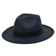 thumbnail image 3 of Retro Rancher Chapeau avec Large Bord Vintage Hommes'S Feutre Offre de Vacances, 3 of 7