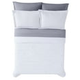 thumbnail image 4 of Truly Calm Antimicrobial White/Grey 5-Piece Twin Bed in a Bag, Solid Casual themed, Adult Bedding, OEKO-TEX Certified, 4 of 5