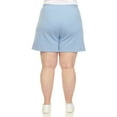 thumbnail image 3 of White Mark Short en Molleton Longline Extensible à Taille Haute pour Femmes, 3 of 5