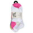 thumbnail image 3 of Just Me 6 Pair Women's Spacedye Heel and Toe Half Cushioned Low Cut Socks - Mens - Male, 3 of 7
