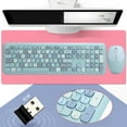 thumbnail image 3 of Keyboard Mouse Set 2.4G Golden Ratio Multimedia 110 Keys Keyboard Mouse, 3 of 8