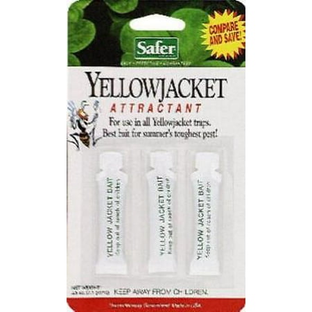 3pc Safer Yellow Jacket Wasp/Trap Bait 2PK (Best Bait For Wasp Trap)