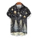 thumbnail image 4 of Seeotter Christmas Button Up Shirt for Men Fun Printed Casual Short Sleeve Hawaiian Santa Shirt, 4 of 6
