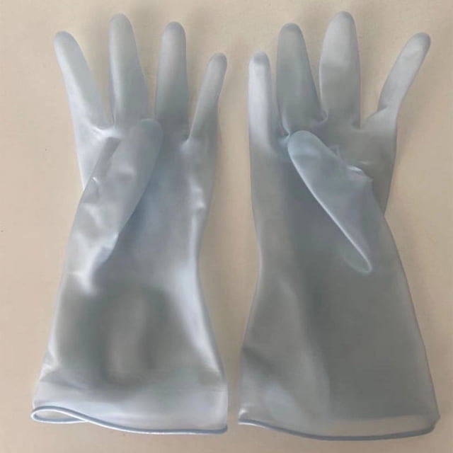 Guantes para lavar platos para mujer, de PVC grueso, para limpieza del hogar, resistentes al agua, de látex, duraderos, para lavar ropa, cuencos, guantes de goma