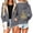 Dark Gray, variant on Gamivast Holiday Festive Hoodie for Women Zip up Starry Christmas Tree Graphic Sherpa Lined Sweatshirt Winter Warm Fleece Jacket Coat