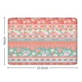 thumbnail image 5 of Pink Pioneer Flower Striped Flannel Non Slip Door Rugs,Washable Door Mats Indoor,Decorative Door Mats,Dirt-Resistant and Absorbent Doormat for Entrance,Bedroom,Kitchen,Bathroom,23.5"x16", 5 of 5