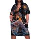 thumbnail image 1 of goddess-Vestido corto holgado con bolsillo para mujer atrevido elegante promoción, 1 of 6