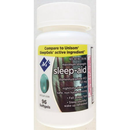 Member's Mark (AKA ) Maximum Strength Sleep Aid - 96 SoftGelsNon Habit Forming, when used ased directed By Simply (Best Non Habit Forming Sleep Medication)