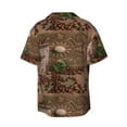 thumbnail image 2 of KLL Coffee Beans Print Men's Shirt Short Sleeve Button Down Summer Cuba Beach Shirts- 3X-Large, 2 of 7