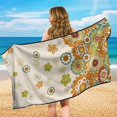 thumbnail image 6 of XYZCANDO Mixed Floral Pattern Car Seat Towel Covers Non-Slip for Gym Workout Travel, Soft Sweatproof Seat Covers Washable, 6 of 11