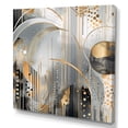 thumbnail image 2 of DESIGN ART Designart "Shapes And Lines Abstract Marble I" Abstract Marble Wall Art For Living Room 30 in. wide x 30 in. high, 2 of 5