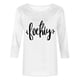 thumbnail image 3 of Mujeres Tres Cuartos de Manga Tops Día de la Mujer Impreso Cuello Redondo Blusa Suelta, Suéter de Manga Casual 3/4 para el Uso de Primavera Y Verano, 3 of 5