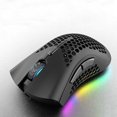 thumbnail image 2 of Dispositivo óptico Irfora Ratón inalámbrico con conector de receptor USB Ratón ergonómico óptico RGB iluminado 3 niveles DPI con rueda de desplazamiento 2 botones para el pulgar Batería recargable Irfora Dispositivo óptico, 2 of 2