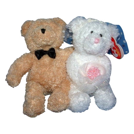 Ty Beanie Baby: Blissful the Bride and Groom Bears | Stuffed Animal | MWMT s price history on PriceWatchPro
