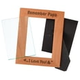 thumbnail image 3 of ThisWear Gift For Papa Remember Papa I Love You Wood Engraved Portrait 5x7 Photo Frame, 3 of 7