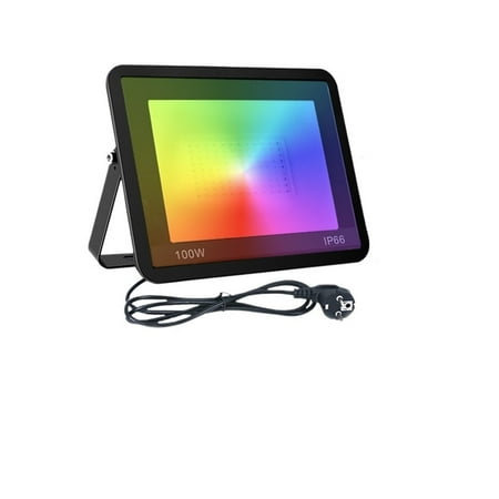 

LED Tuya Intelligent RGB Spotlight Outdoor Lighting 30W 50W 100W Adjustable Light With Voice Control Floodlight