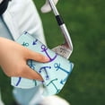thumbnail image 4 of Golf Towels for Golf Bags For Men Women - purple blue anchor green 24x16in Absorbent Quick Drying Golf Towel for Cleaning Golf Ball Club Golf Bag Accessories with Carabiner, 4 of 8