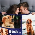 thumbnail image 3 of Custom Blanket with Photo and Text for Bestie, Personalized Picture Blanket for Birthday Gifts, Customizable Friendship Blanket for Best Friend, 3 of 6