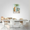 thumbnail image 5 of Summer Coastal Beach Wall Art Beach Palm Surfboard Bus Wall Decor Ocean Theme Print Painting Pictures Modern Home Artwork Decor for Bathroom Living Room Framed Ready to Hang 12"x16", 5 of 6